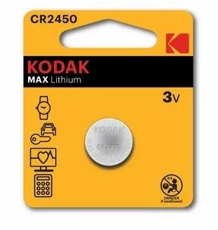 Батарейка CR2450 3V Kodak MAX Lithium 1шт. #1