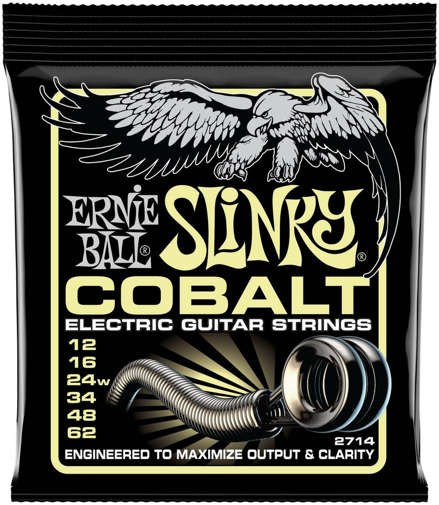 ERNIE BALL 2714 Cobalt Slinky Mammoth 12-62 - Струны для электрогитары #1