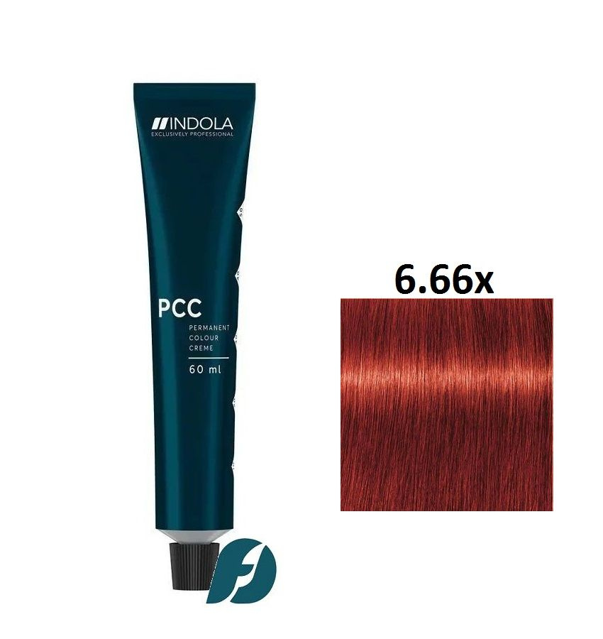 Indola Professional Permanent Caring Color 6.66x Стойкая крем-краска для волос темный блондин экстракрасный, #1