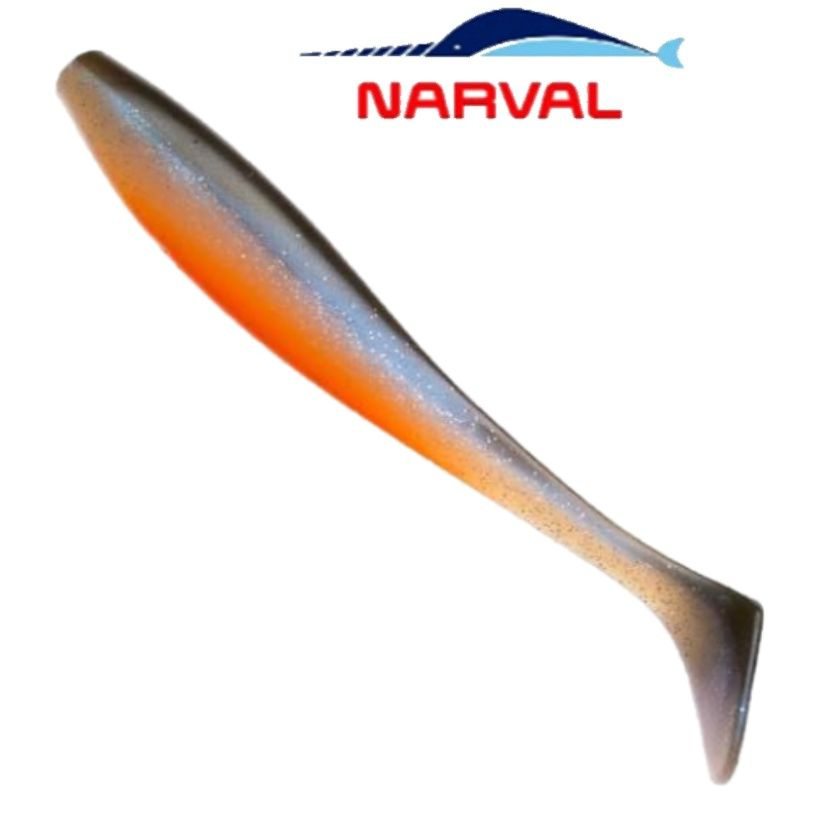 Приманка силиконовая Narval Choppy Tail 14cm цв. #008 Smoky Fish / Виброхвост для джига на судака, щуку #1