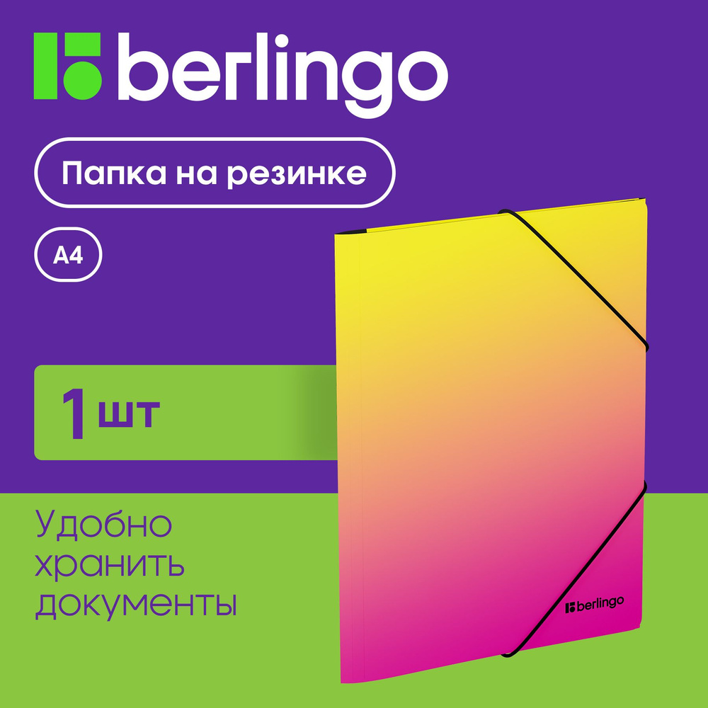 Папка на резинке для документов и бумаг Berlingo "Radiance" А4 #1