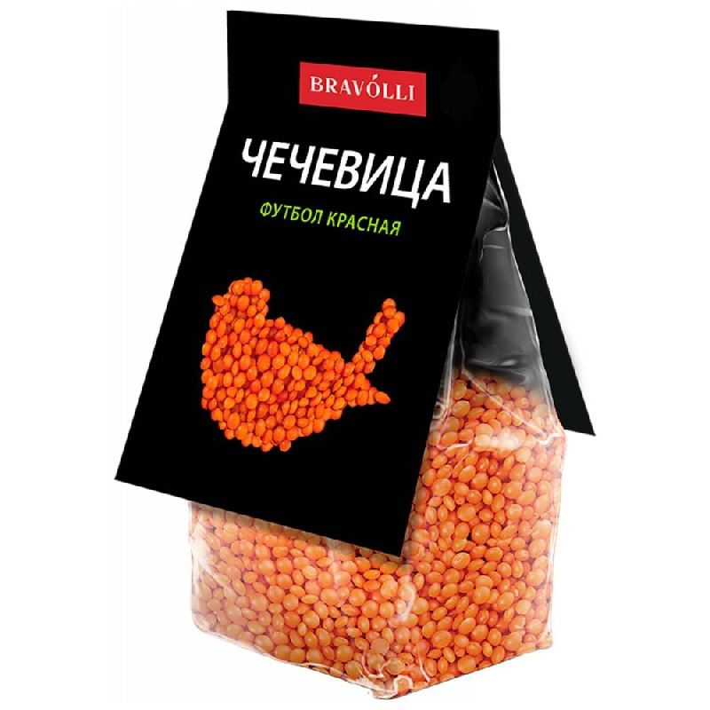 Чечевица BRAVOLLI красная "Футбол" 350г #1