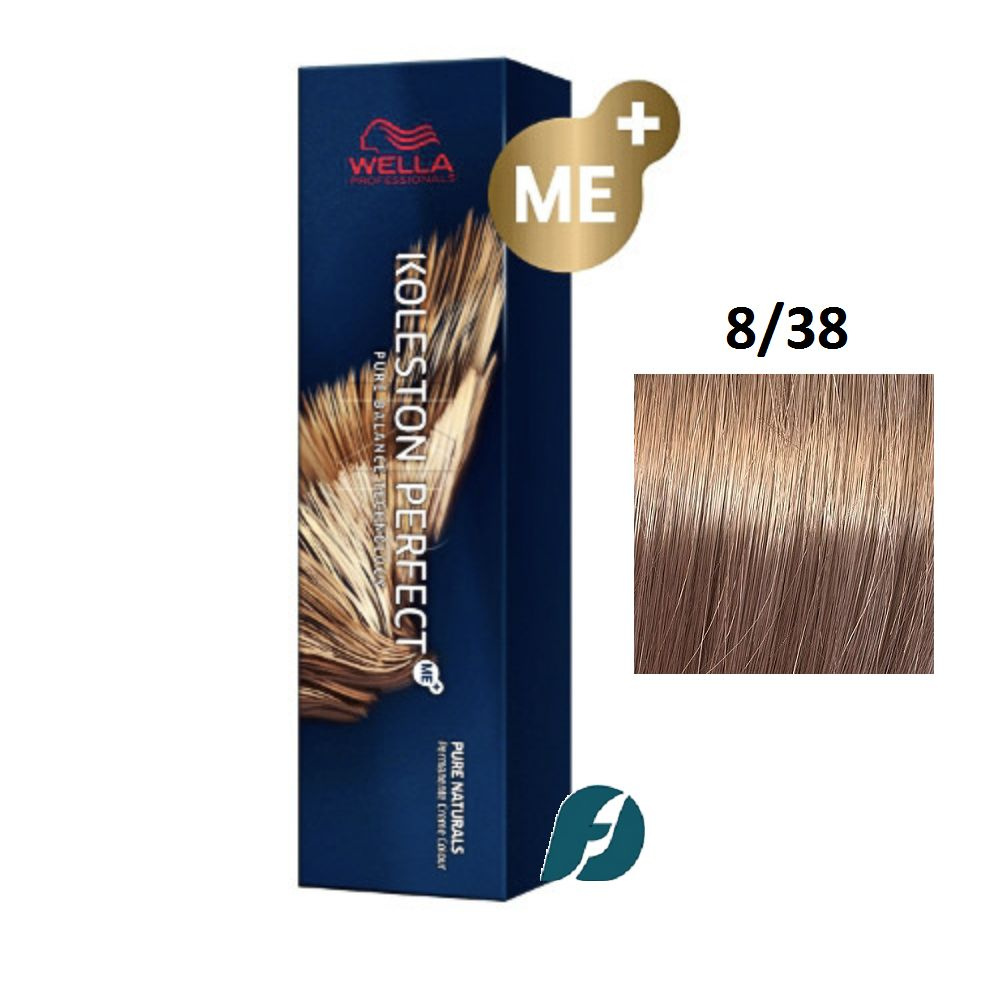 Wella Professionals Koleston Perfect ME+ 8/38 Краска для волос - Золотая умбра, 60мл  #1