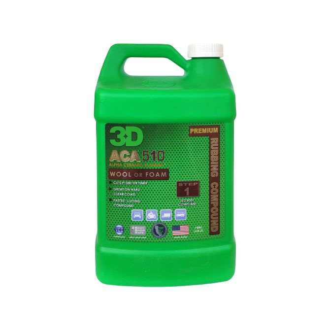 3D ACA 510 Premium Rubbing Compound Сильноабразивная полировальная паста, 3.78л  #1