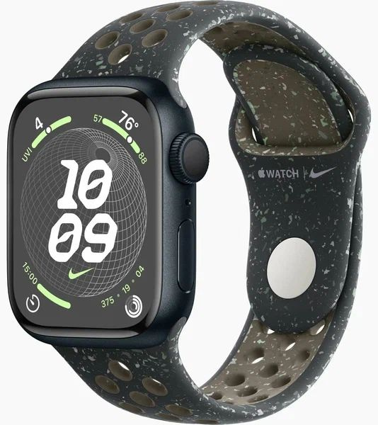 Умные часы Apple Watch Series 9 41mm Midnight sky nike band, черный, Sport Band #1