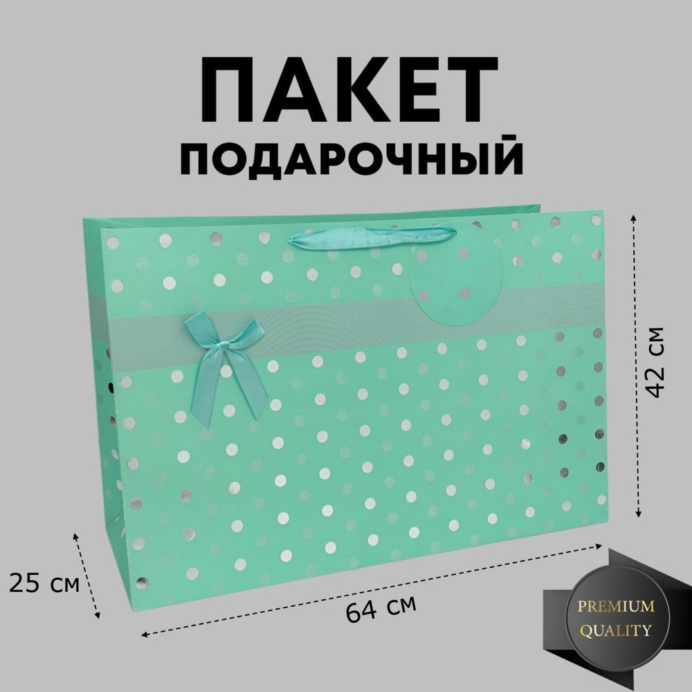 Пакет подарочный 64х42х25 см,  #1