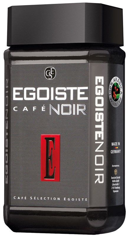 Кофе Egoiste Noir растворимый сублимированный, 100г #1