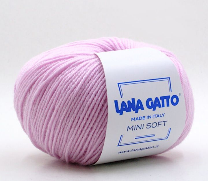 Пряжа Lana Gatto Mini Soft 5285 роза (50г/170м, упаковка 10 мотков) #1