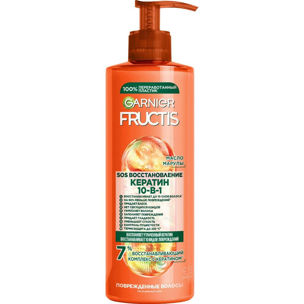 GARNIER Комплексный несмываемый уход Fructis SOS Восстановление 10 в 1, 400 мл  #1