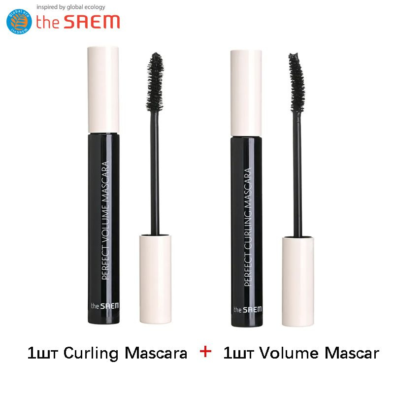 2 шт The Saem Saemmul Perfect Volume Mascara 8мл,тушь для ресниц ( #BLACK ) (Volume+Curling) корейская #1