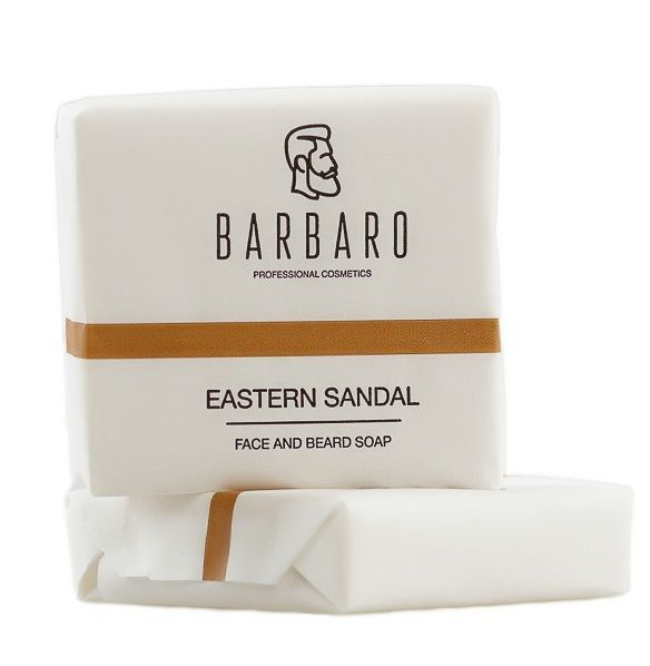 Мыло для лица и бороды Сандал Barbaro Face & Beard Soap 90 гр #1