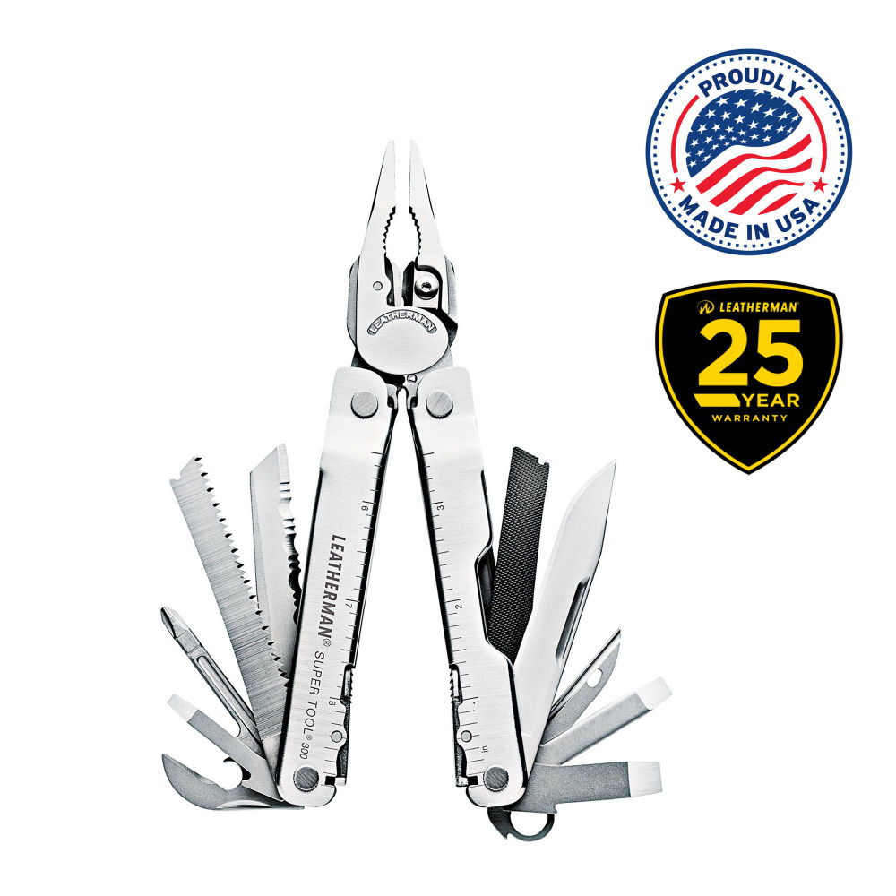 Мультиинструмент LEATHERMAN SUPER TOOL 300 (19 инструментов)(11,5см)(272г.)(чехол: нейлон BLACK L)  #1