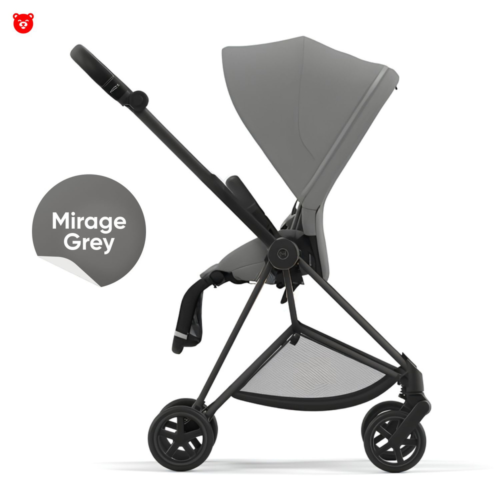 Cybex Mios III Прогулочная коляска, шасси Matt Black, текстиль Mirage Grey  #1