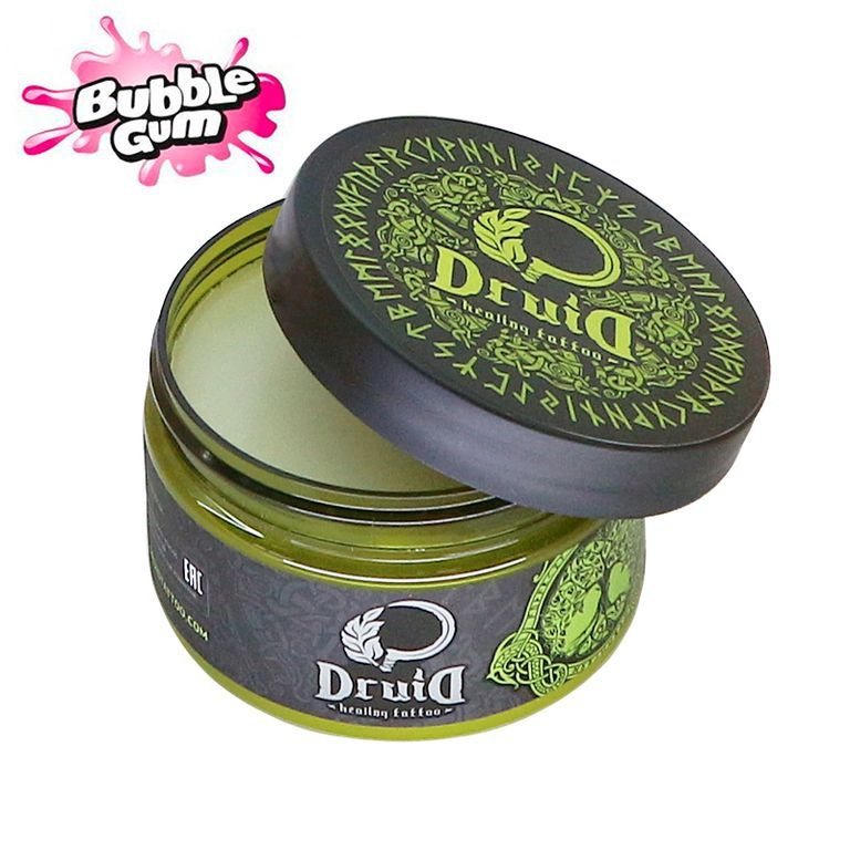 Масло для тату и татуажа DruiD Tattoo Butter Summer series - Бабл Гам 150мл  #1