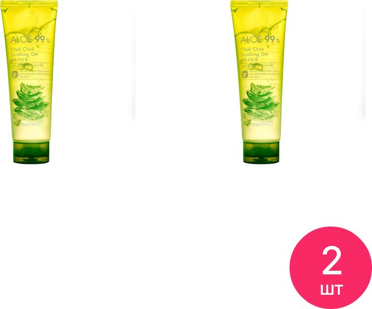 TONYMOLY / Тонимоли ALOE 99% Chok Chok Soothing Gel Гель для лица увлажняющий с экстрактом алоэ вера #1