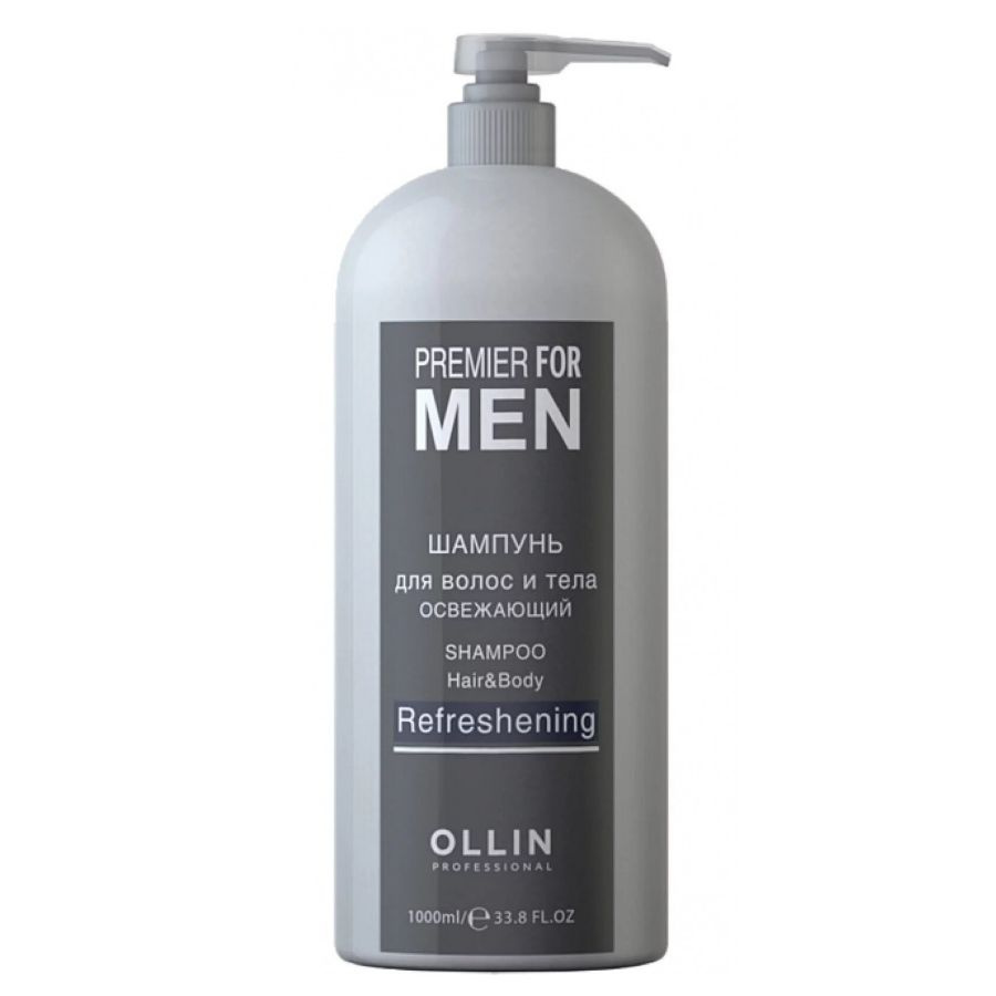 Ollin Professional FOR MEN Шампунь для волос и тела освежающий 1000мл  #1