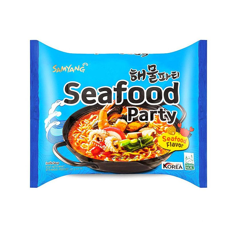 Лапша быстрого приготовления SAMYANG со вкусом морепродуктов Seafood party, 125 г  #1