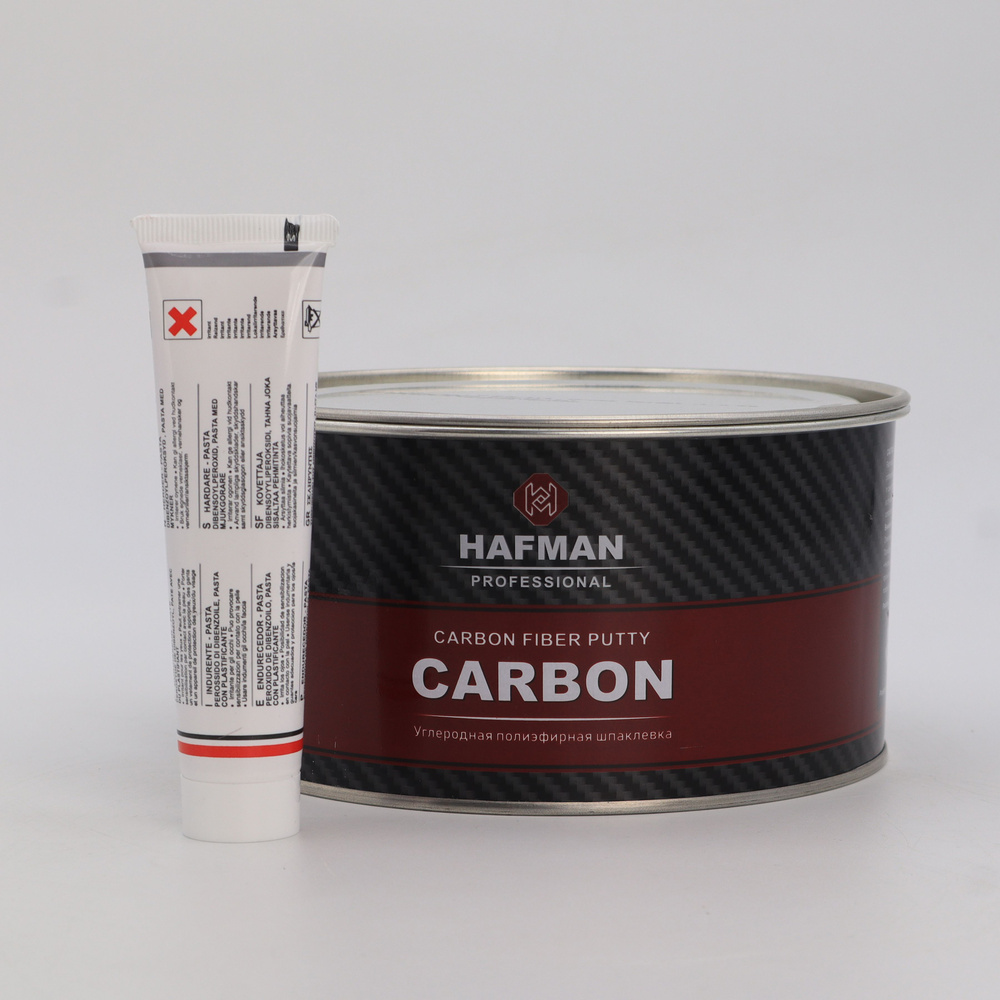 HAFMAN Углеродная полиэфирная шпатлевка CARBON FIBER PUTTY (1,9 кг.) с отвердителем  #1