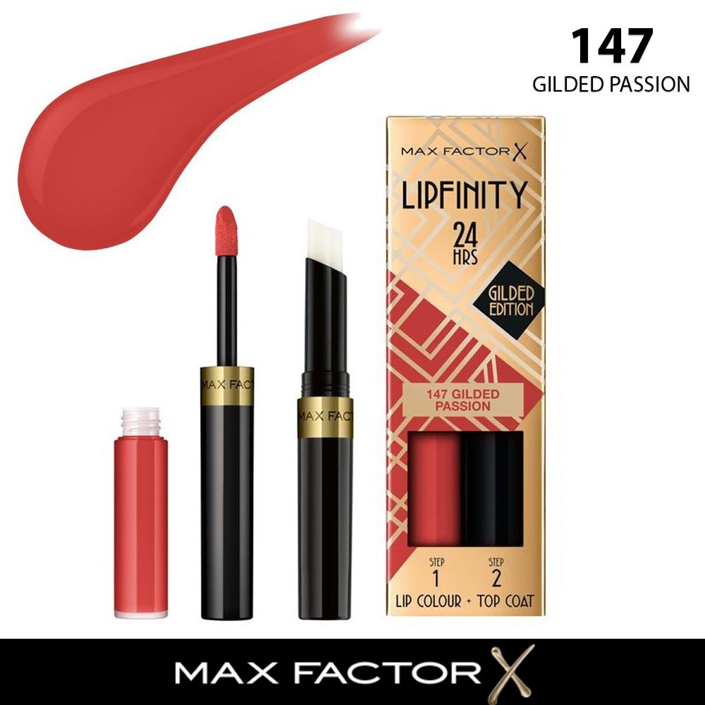 Max Factor жидкая устойчивая помада lipfinity liquid lipstick 147 Gilded Passion  #1