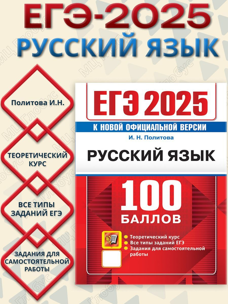 ЕГЭ 2025 Русский язык. 100 баллов. Теоретический курс | Политова И. Н.  #1