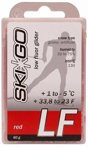 Парафин SkiGo LF Red, +1/-5, 60 г #1