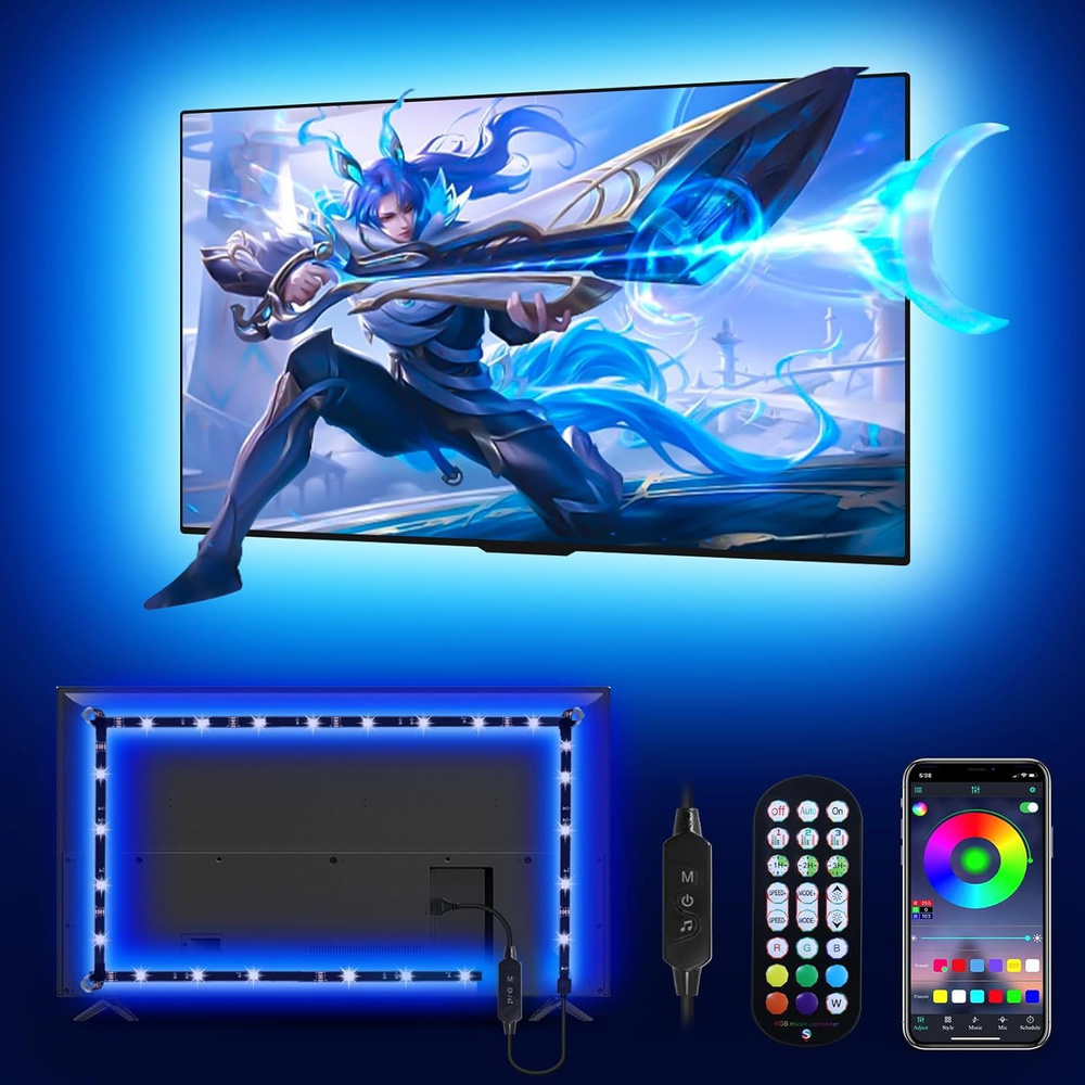 Умная светодиодная лента LED 13.1FT for 40"-65"TV-Solid Colours, 1 шт. #1