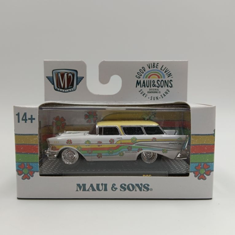 Машинка 1/64 M2 machine Car model toy 1957 Chevrolet nomad A #1