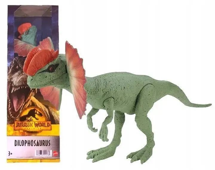 Фигурка Динозавр Jurassic World DILOPHOSAURUS Парк Юрского Периода - Дилофозавр HMK80, 30 см  #1