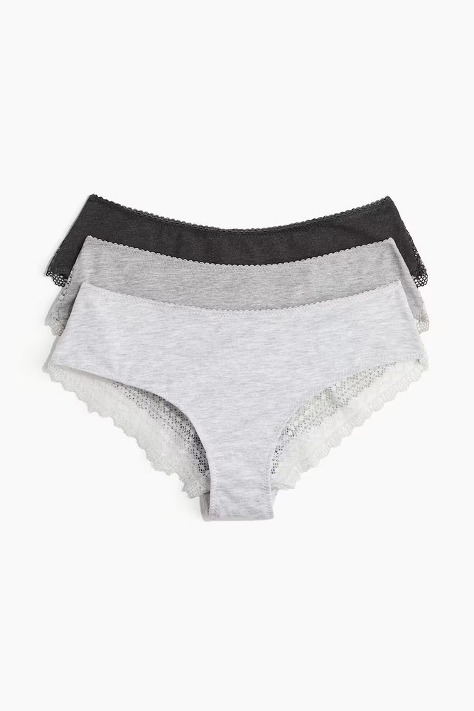 Комплект трусов хипстеры H&M Ladies Briefs, 3 шт #1