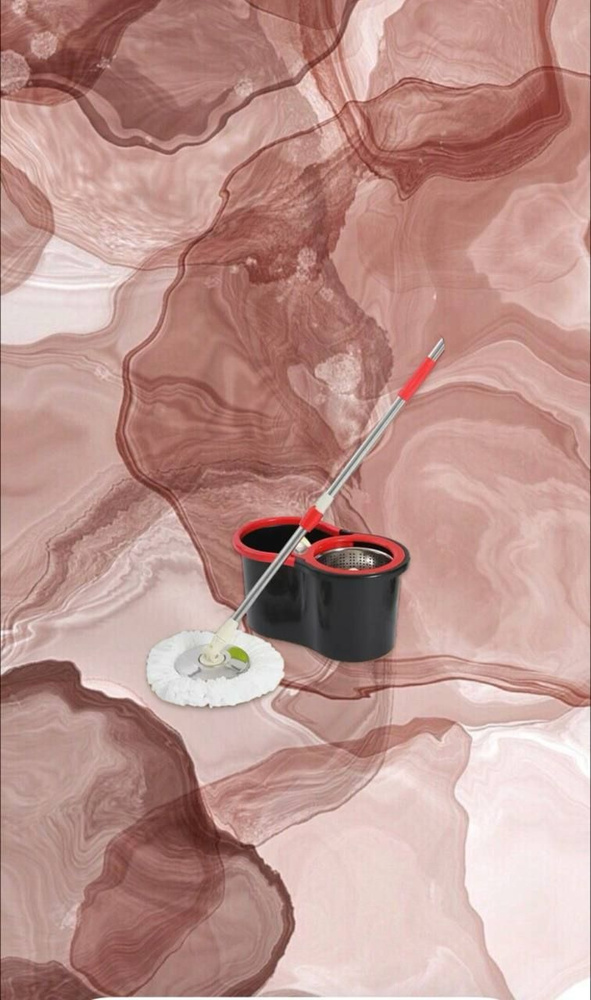 Ведро со шваброй и отжимом, швабра для мытья пола и окон  #1