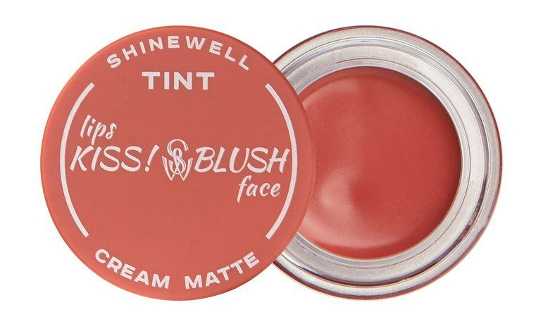 SHINEWELL Тинт кремовый румяна и помада Tint Cream Matte, 5,5 г, 01 терракотовый  #1