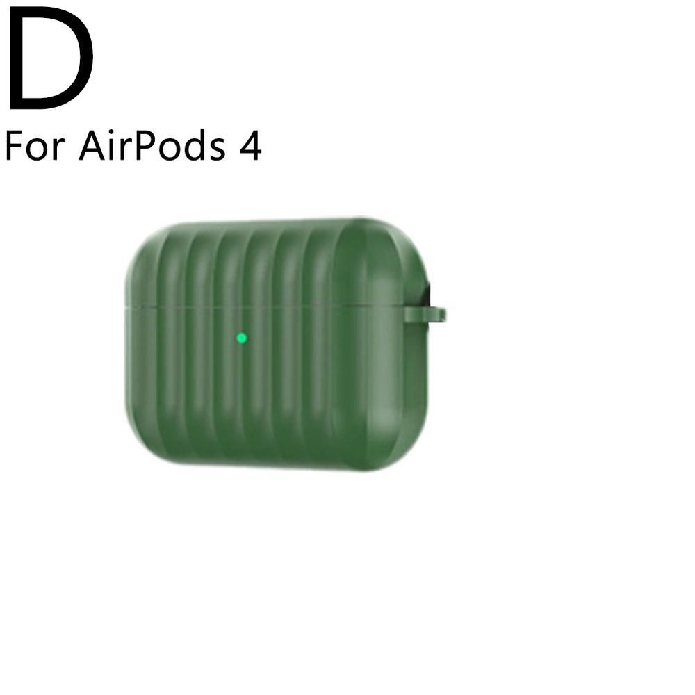 Новый противоударный силиконовый защитный чехол подходящий для AirPods 4  #1