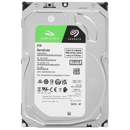 Seagate 8 ТБ Внутренний жесткий диск 8 ТБ,256 МБ, SATA III, 6 Гбит/с ([ST8000DM004])  #1