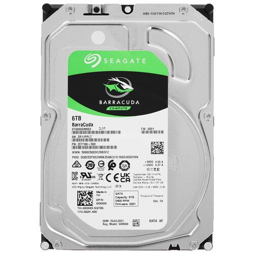 Seagate 6 ТБ Внутренний жесткий диск 6 ТБ,256 МБ, SATA III, 6 Гбит/с ([ST6000DM003])  #1