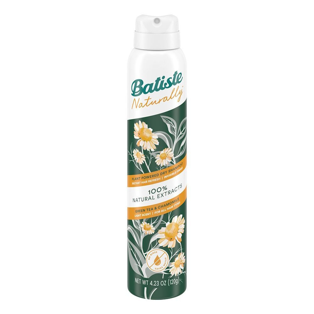 Batiste Naturally Green Tea & Chamomile Зеленый чай и ромашка - сухой шампунь 200 мл  #1