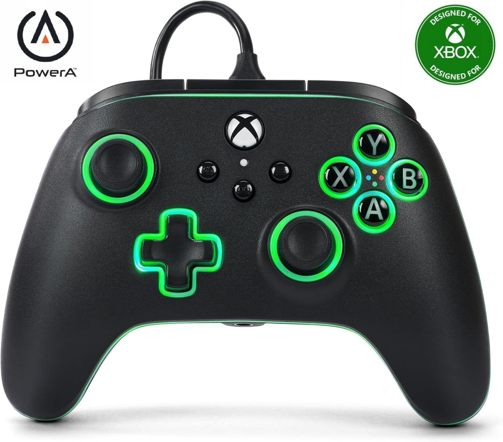 Проводной геймпад для Xbox One / Series S X / PC Windows PowerA ADVANTAGE Wired Controller Lumectra Black #1