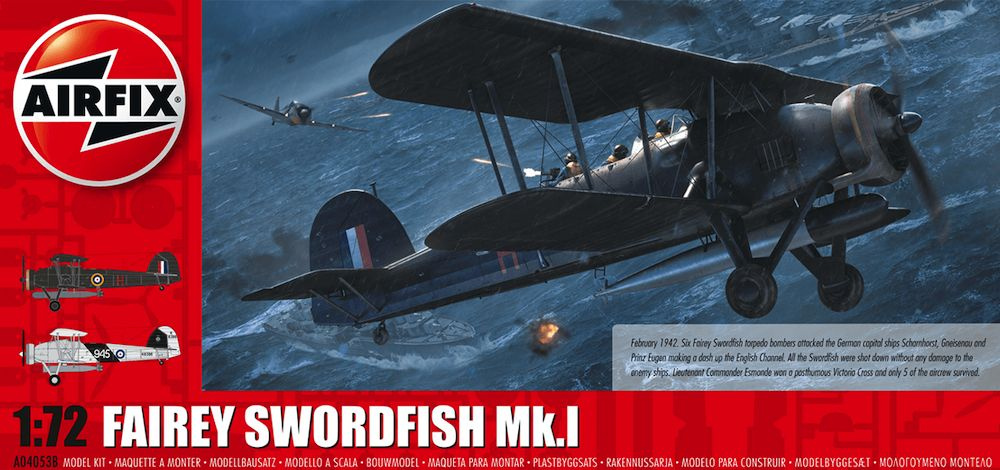 Сборная модель 1/72 Fairey Swordfish Mk.I (Airfix) #1