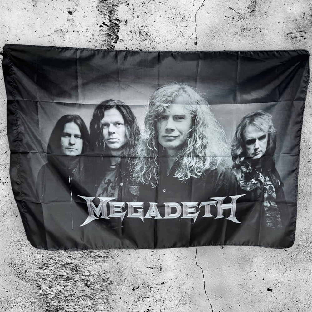 Плакат постер флаг группа "Megadeth" #1