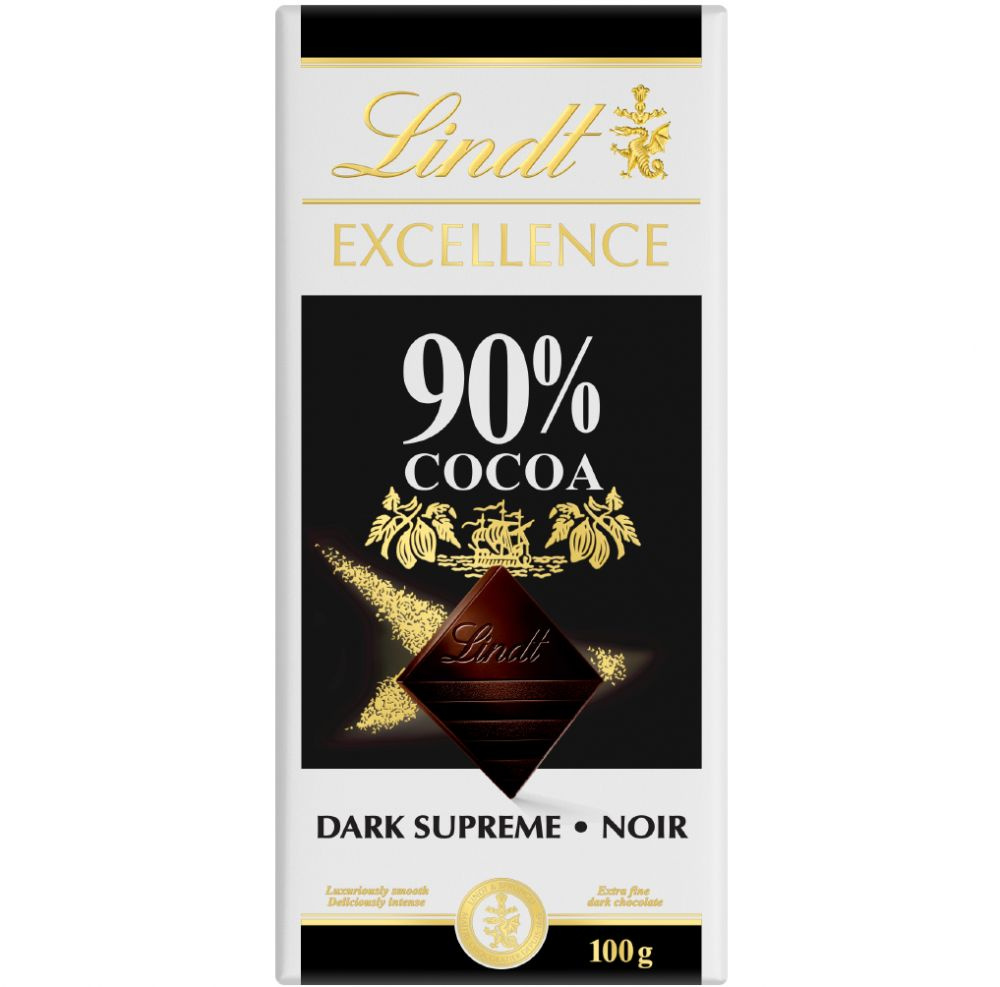 Горький шоколад 90% Lindt 100 гр. Швейцария #1