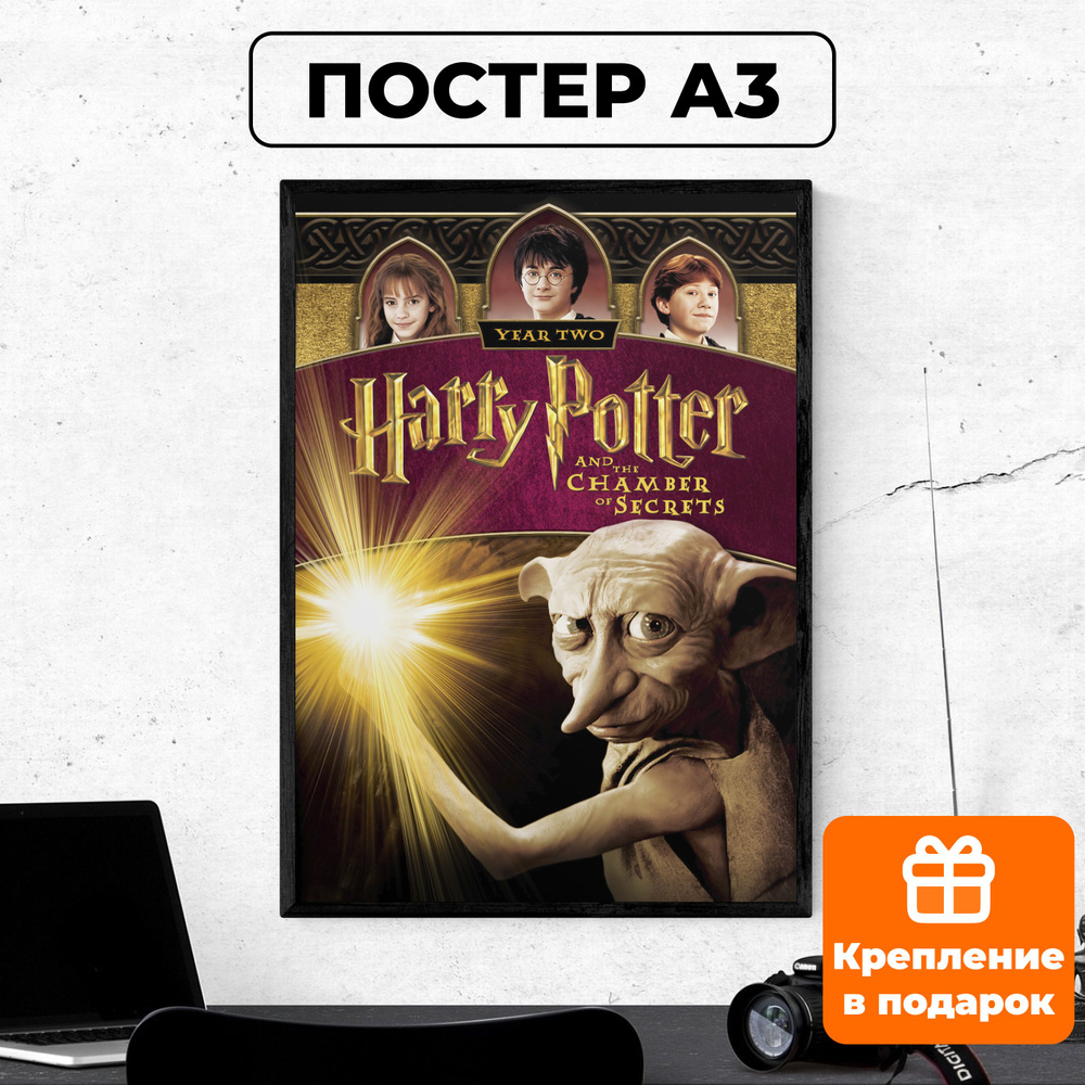 Постер - Гарри Поттер и Тайная комната #3 / картина на стену для интерьера 30х42 см формата А3 без рамки #1