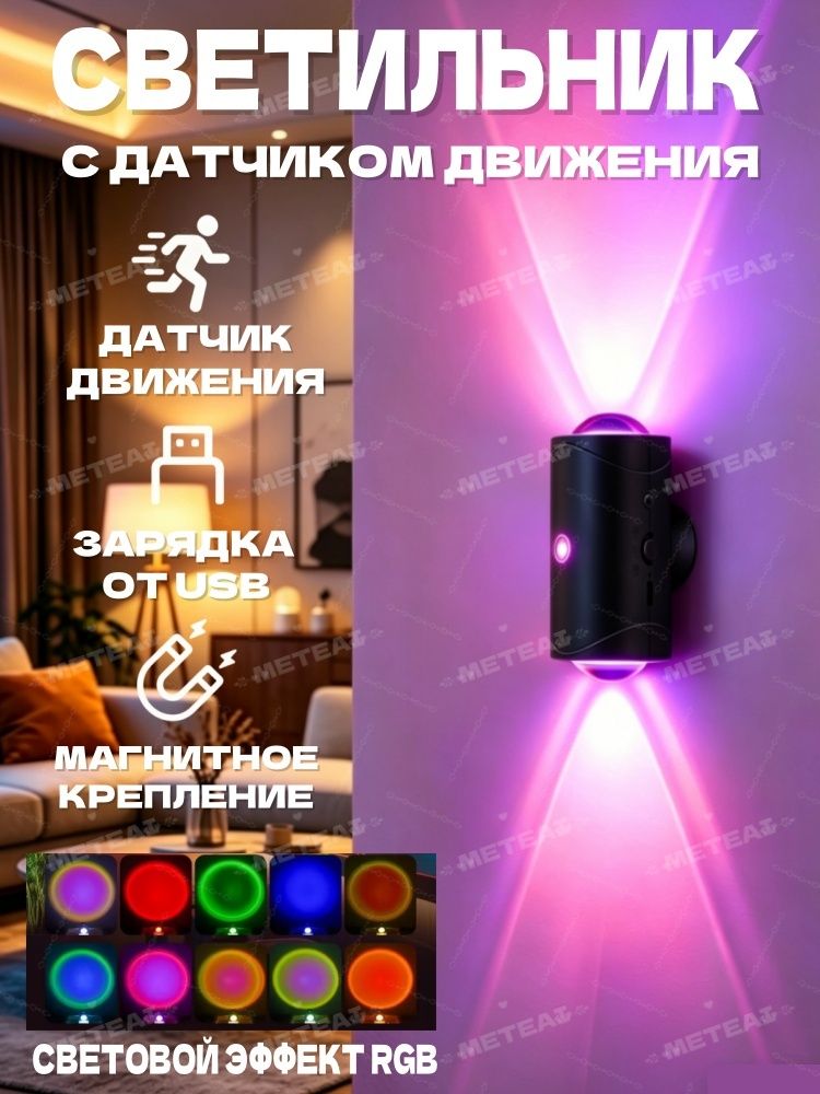 MeteaiНастенныйсветильник,1Вт