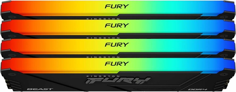 Kingston Оперативная память Оперативная память 128Gb DDR4 3200MHz Kingston Fury Beast Black RGB (KF432C16BB2AK4/128) #1