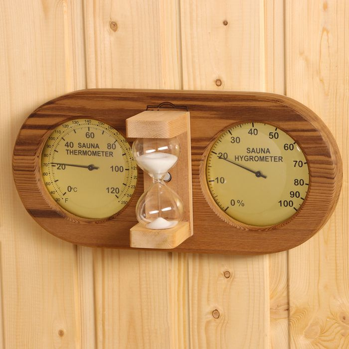 Песочные часы с термометром-гигрометром 29х14х8,3 см V-T080-2 #1
