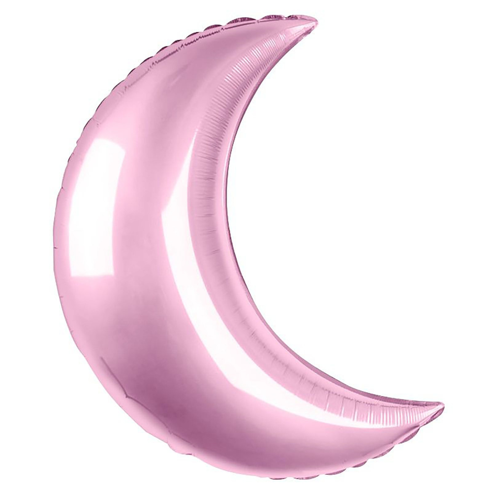 Шар Полумесяц розовый, Crescent Moon,89см, 6 шт. #1