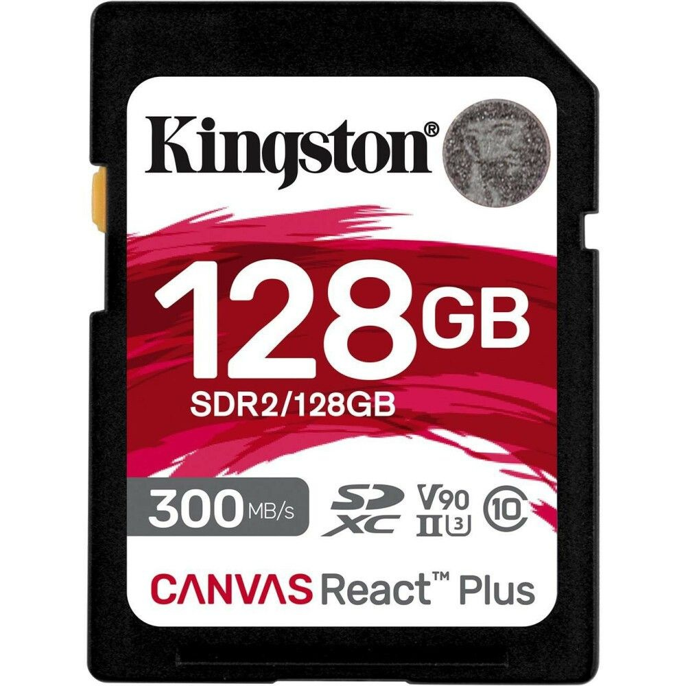 Карта памяти Kingston Canvas React Plus SD 128Gb SDR2/128GB #1