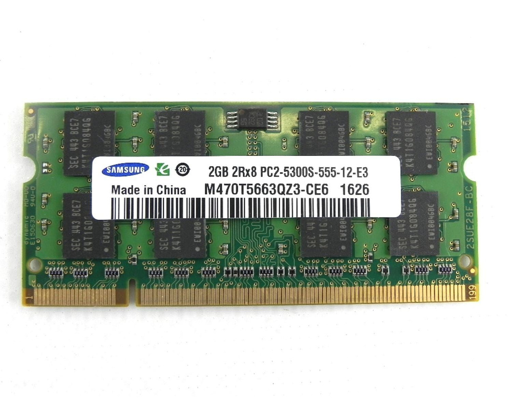 Samsung Оперативная память DDR2 2GB SO-DIMM 667 Mhz PC-5300 1x2 ГБ (для ноутбука)  #1