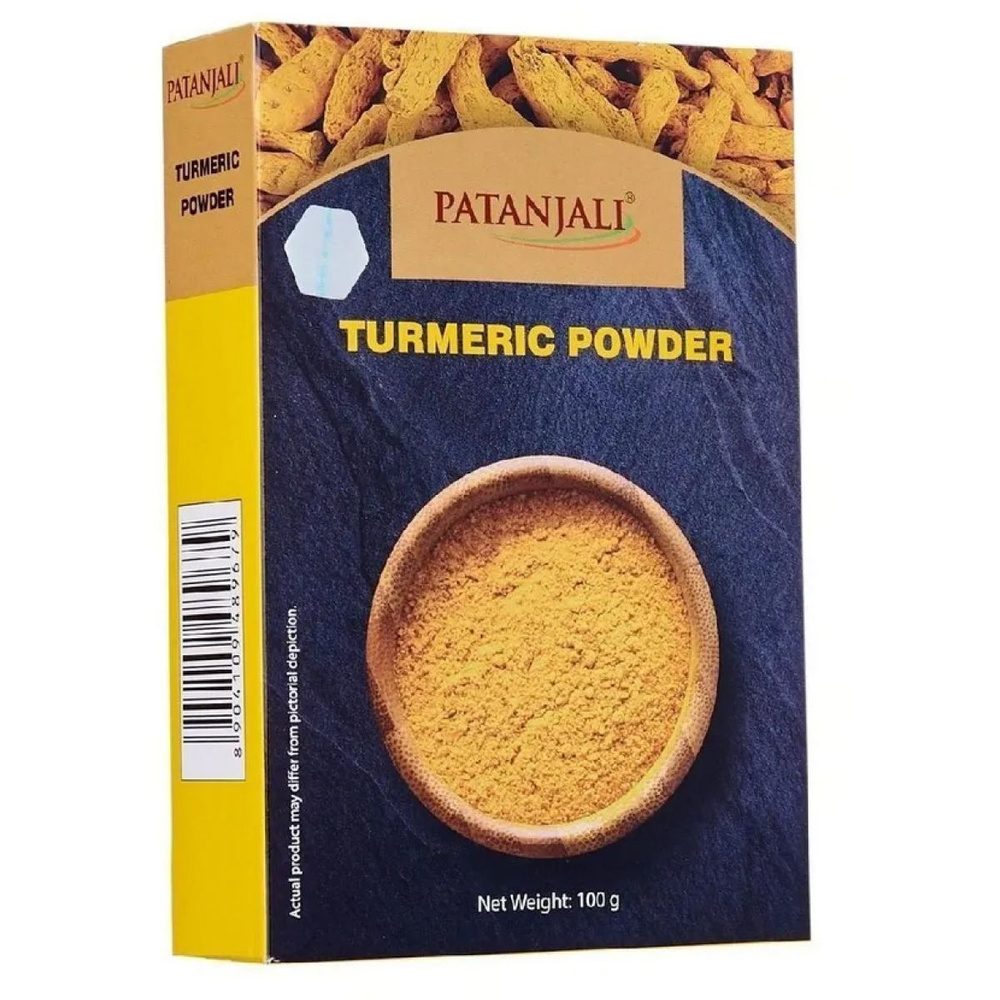 Куркума молотая Patanjali (Turmeric Powder), 100 г #1