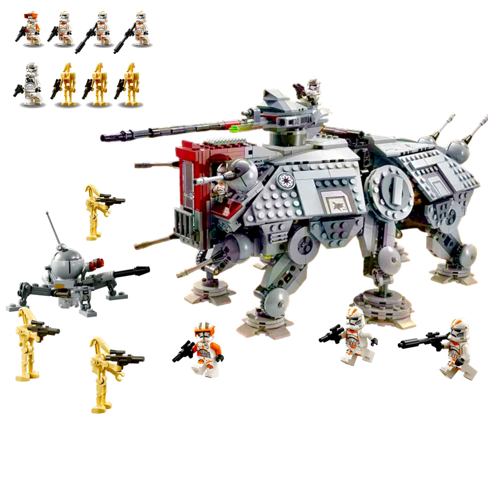 Конструктор Звездные войны набор "Боевой Штурмовой Робот" 1082 детали 8 фигурок ( лего совместимый / #1