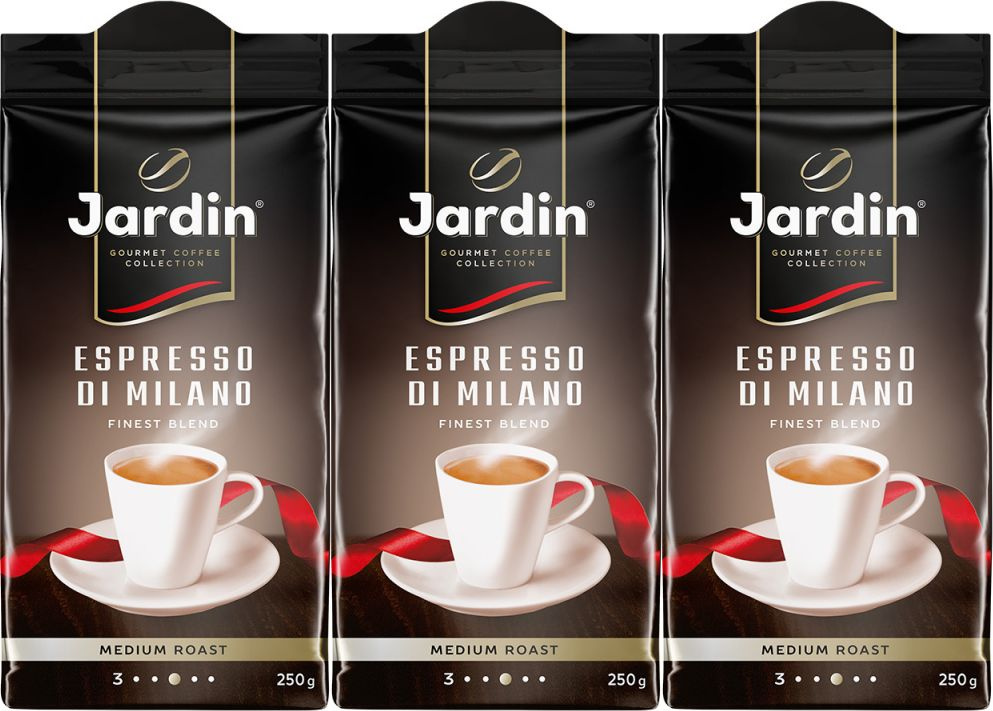 Кофе Jardin Espresso Di Milano молотый 250 г, комплект: 3 упаковки по 250 г  #1