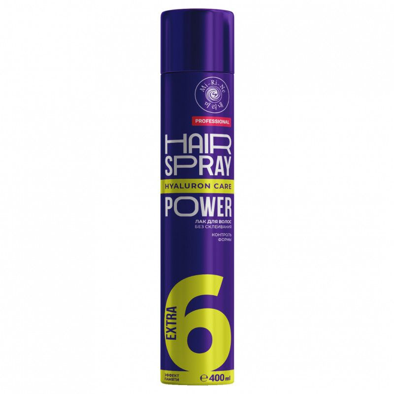 Mi-Ri-Ne Hair Spray Power Hyaluron Care 6 Extra Лак для волос экстрасильной фиксации Эффект памяти 400 #1
